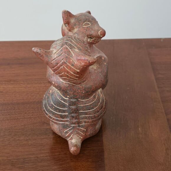 Vintage Colima Dancing Dogs Mexican Pottery Folk Art 6" - Picture 4 of 8